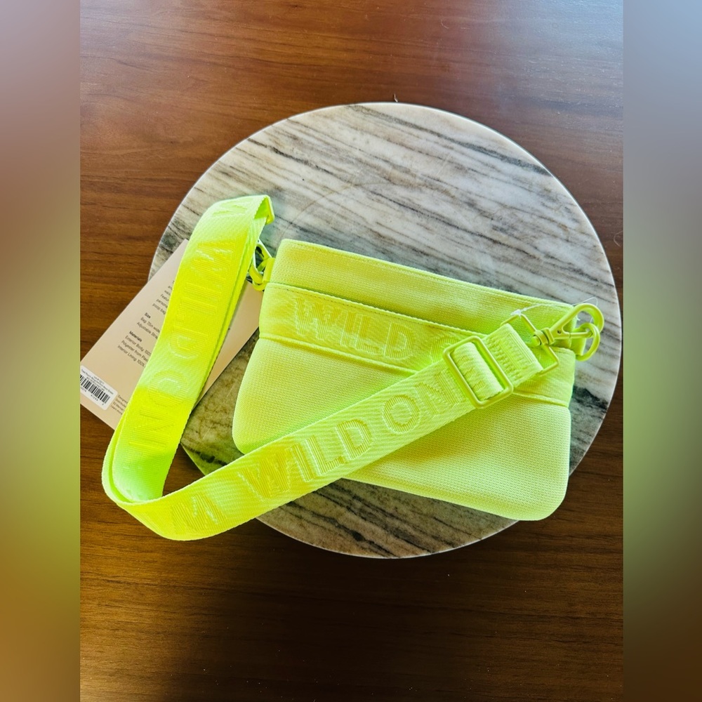 Wild one neon green (limeade) adjustable treat pouch